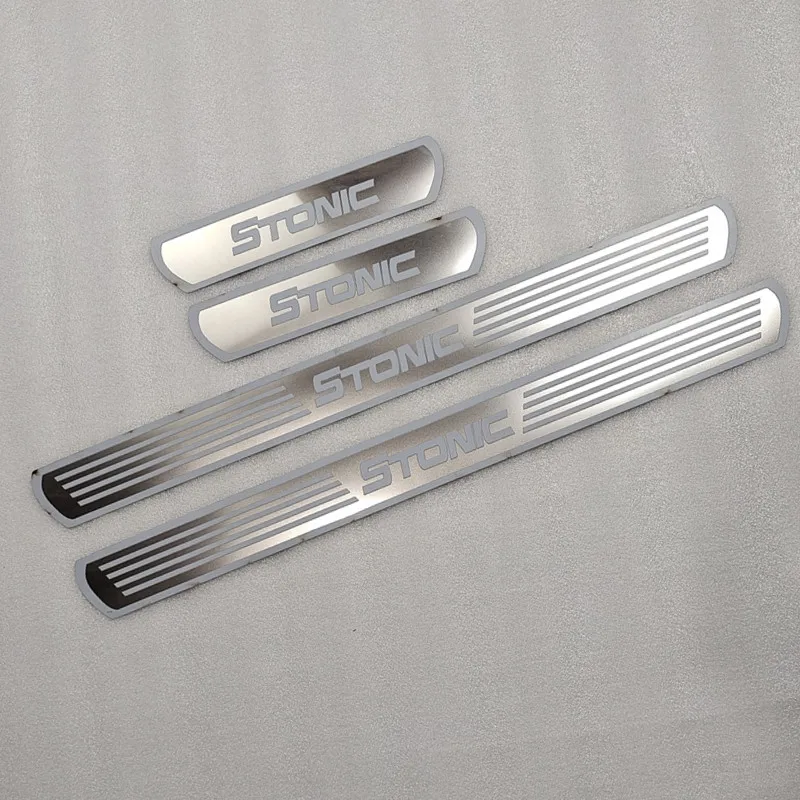 

Аксессуары для Kia Stonic 2017-2020 2021 2022 Нержавеющая Накладка на порог автомобиля защитная Накладка защитная накладка педаль накладка Стайлинг