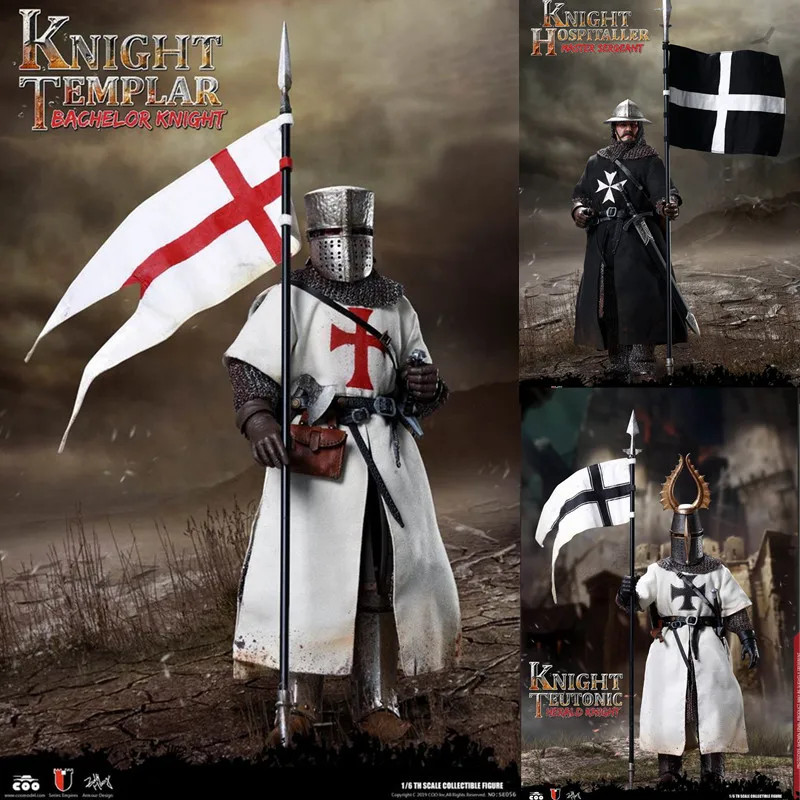 1:6 Scale SE057 Series Of Empires Gory of The Holy City Knight Hospitaller Master Sergeant Full Set For 12 Inch Action Figure