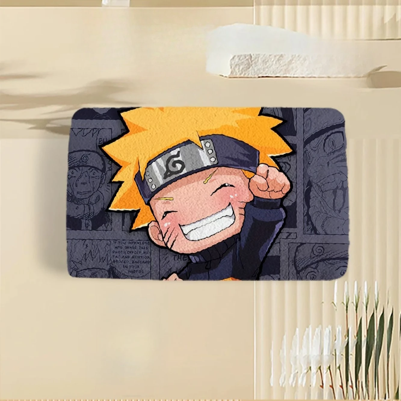 Фото Полотенце Наруто Узумаки, новое креативное мультяшное полотенце с милым принтом, удобное, антибактериальное, впитывающее пот, быстросохнущее банное полотенце №5