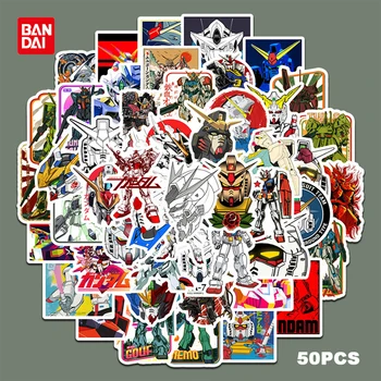 50pcs GUNDAM Anime Stickers Cartoon DIY Classic Decal Motorcycle Luggage Guitar Skateboard Cool Graffiti Sticker Kids Toys 1
