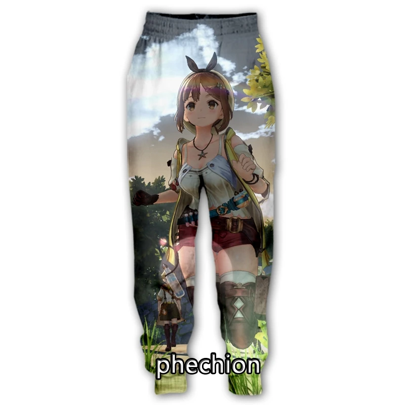 Новые мужские/женские повседневные штаны phechion с 3D рисунком персонажей из
