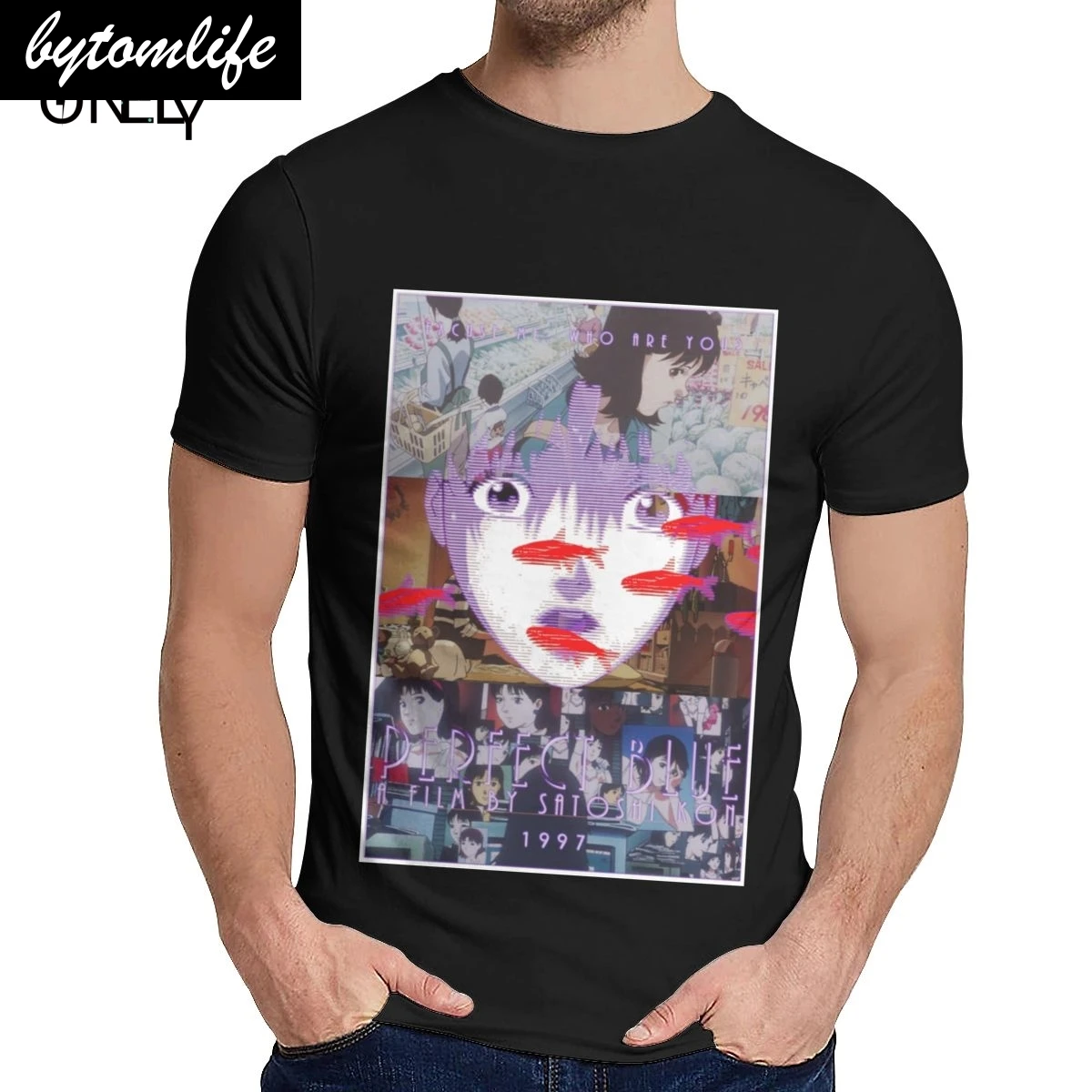 

Perfect Blue Satoshi Kon T shirt Classic Round Neck Anime For Man Free Shipping S-6XL Plus Size T Shirt