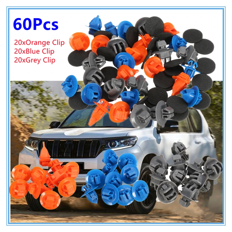 

Комплект зажимов 60 шт./лот для Toyota/ Prado 120 4runner/FJ Cruiser Highlander RAV4, передняя дверь, отделка кузова, литье, ремонт панели
