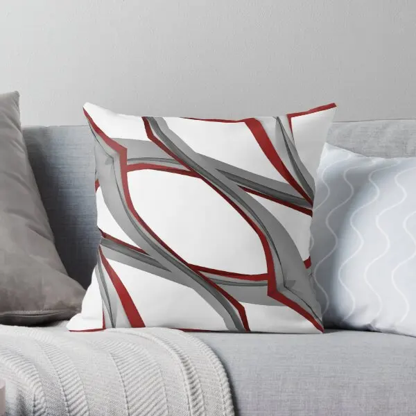 Красно-серая наволочка для подушки с принтом кровати подушка гостиницы модная