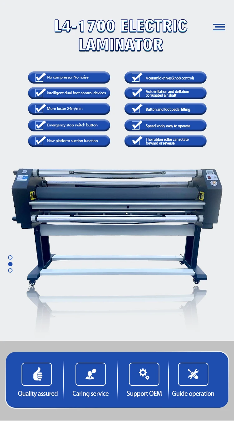 Популярный электрический ламинатор Inca L4 1700 с вакуумным столом горячий и холодный