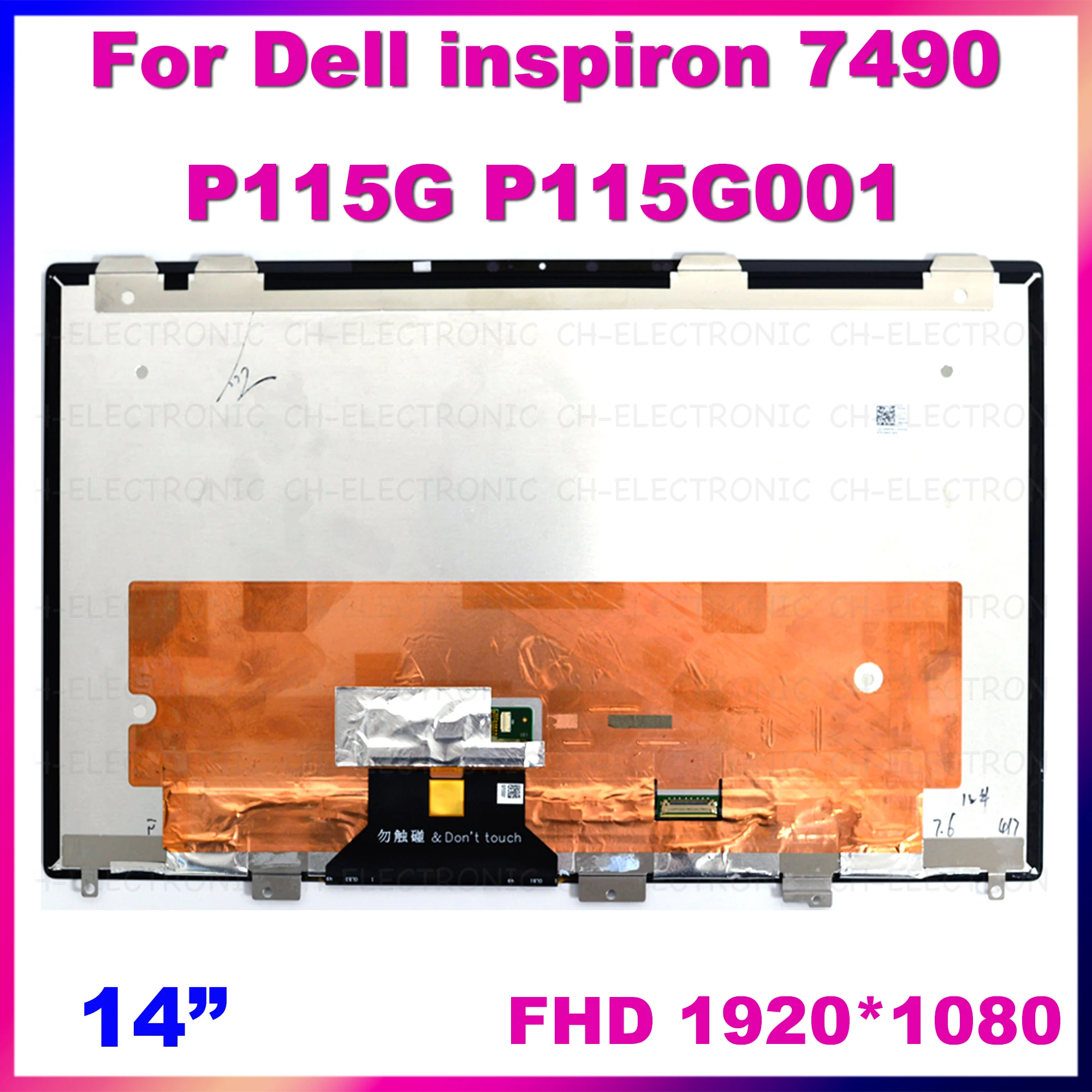14.&quot FHD 1920*1080 Для Dell Inspiron 14 7490 P115G P115G001 LQ0DASC701 LQ140M1JX41 ноутбук DP/N 02T3C 8 ЖК Светодиодная