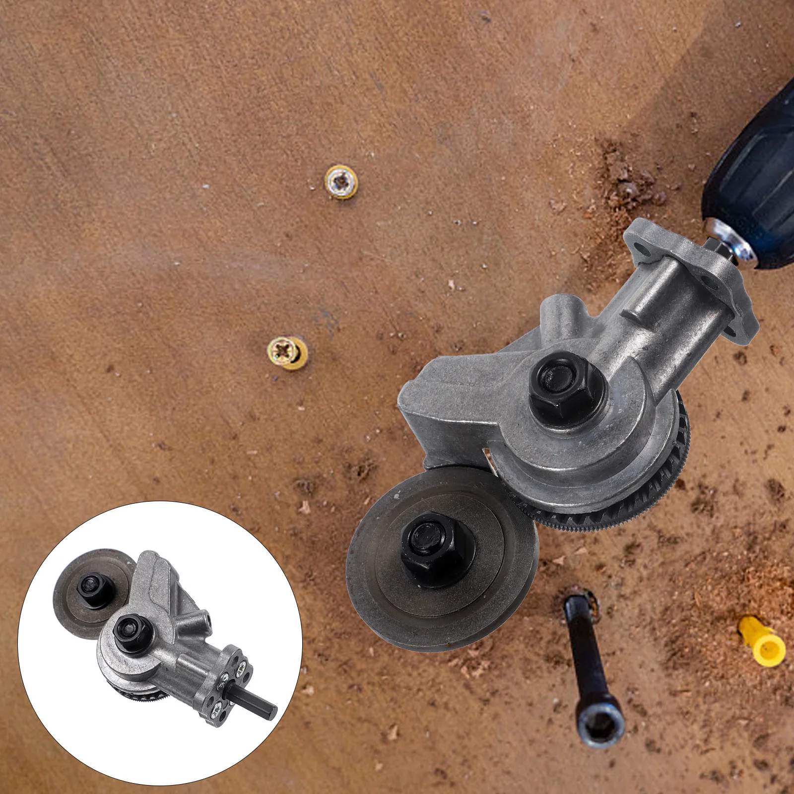 

1 Set Electric Drill Plate Sheet Metal Drill Attachment Supply