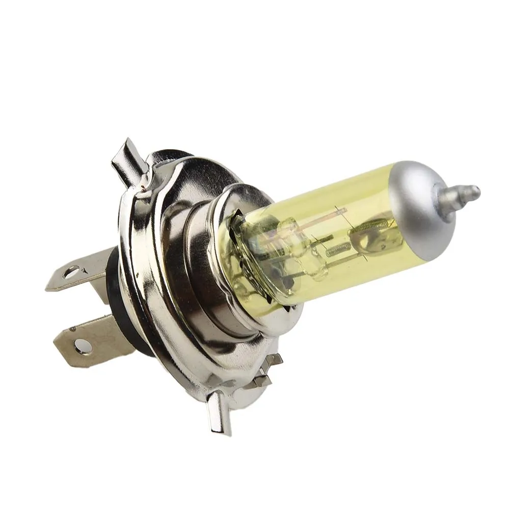 

Car Auto Halogen Headlamp Lamp Waterproof DC 12V 6A H4 Xenon Headlight Yellow Bright 1pcs Vibration Resistant New
