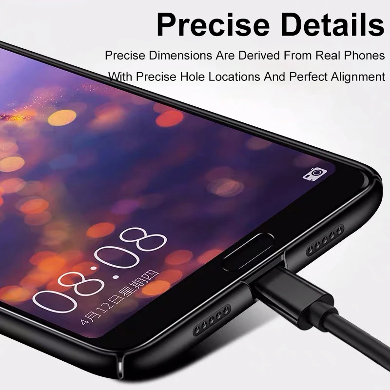 2023 Ультратонкий Твердый чехол с полным покрытием для Huawei P30 P20 Pro P10 P9 Plus Lite матовый