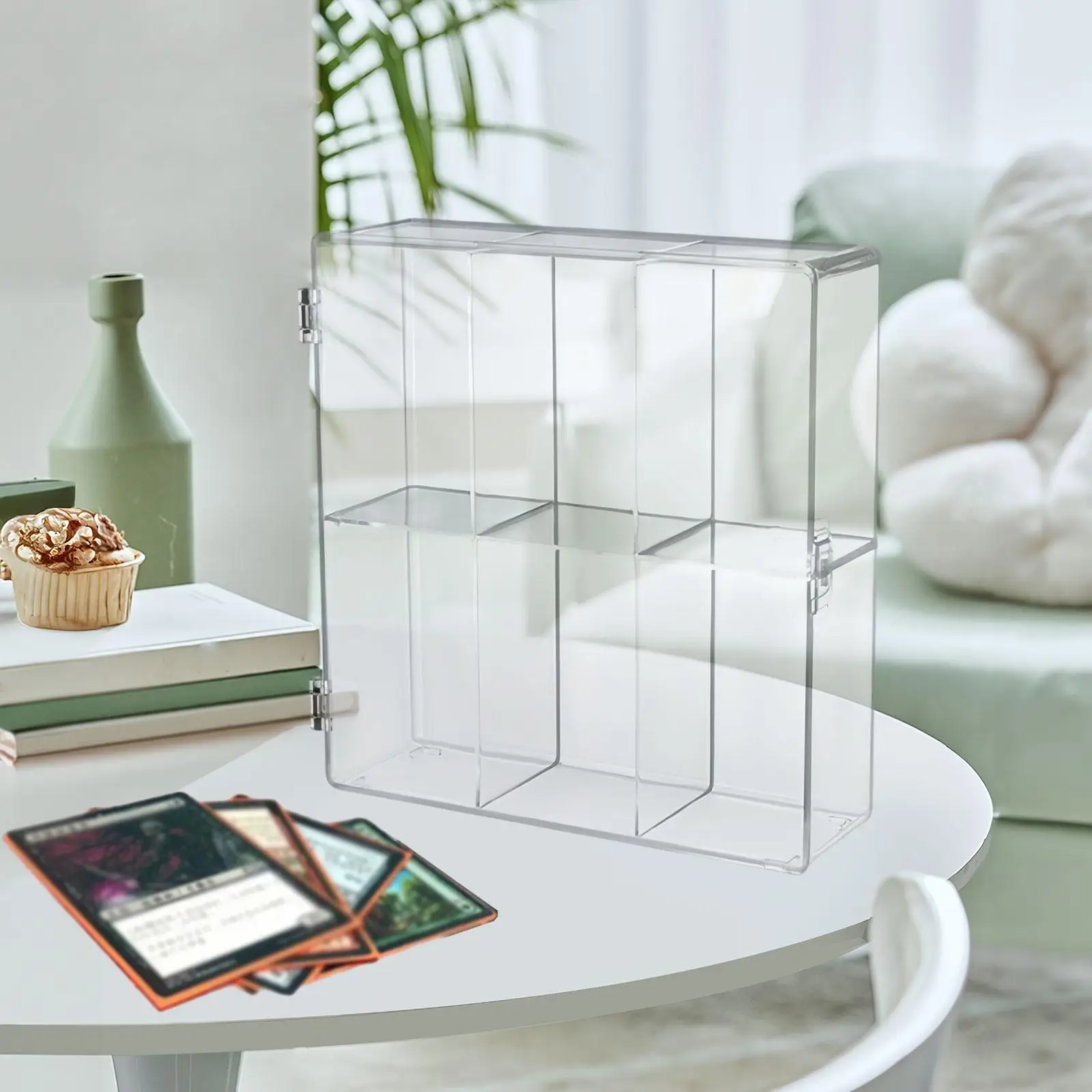 6-сетчатая акриловая витрина прозрачная для коллекционных моделей каменной