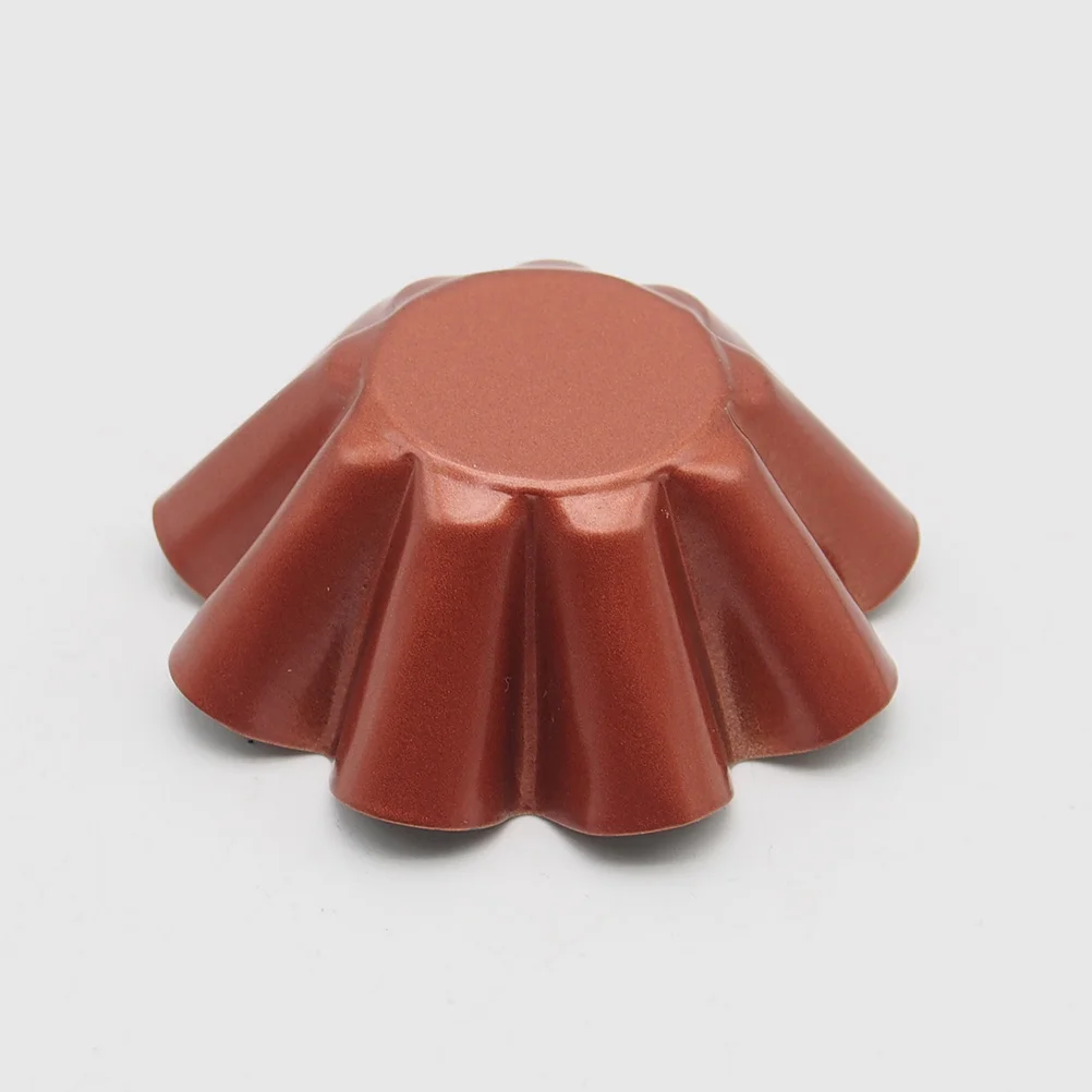 12 шт. золотая металлическая форма для яичного пирога цветка чашка выпечки