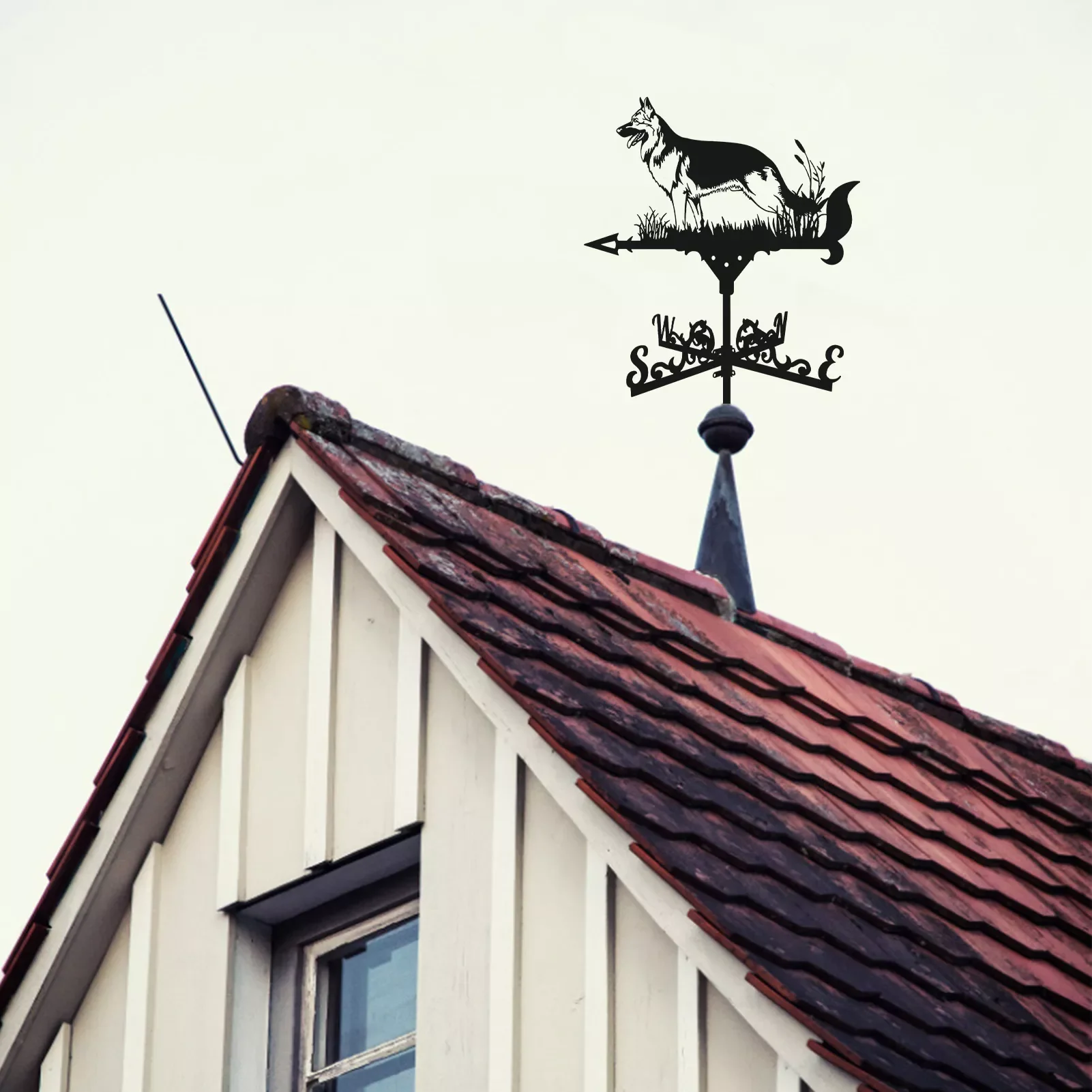 

Метеостанция для собак, индикатор направления ветра, металлическая Ретро железная Метеостанция для собак, индикатор погоды для сада