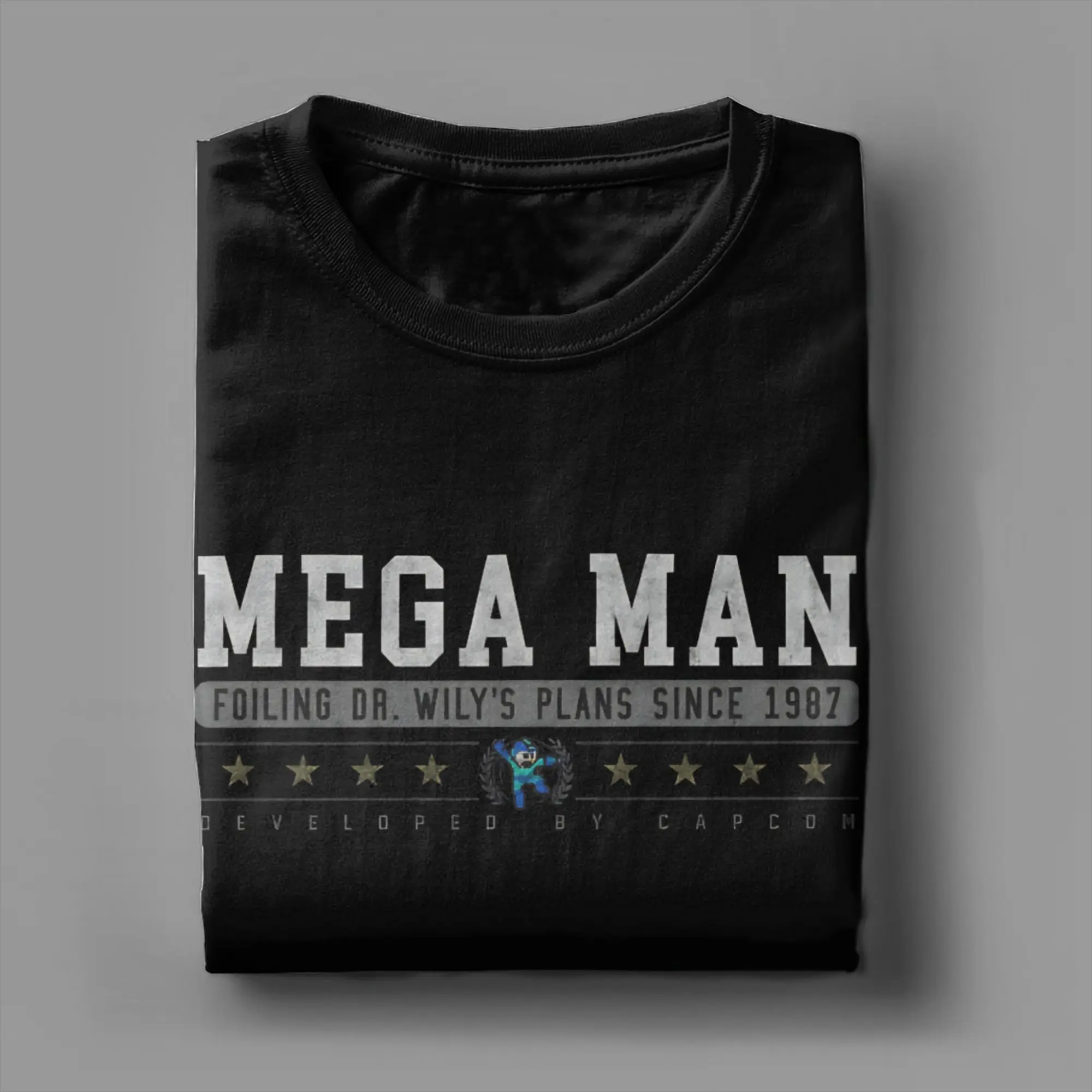 Фото Футболка X Novelty из 100% хлопка Megaman Tees для мужчин №3