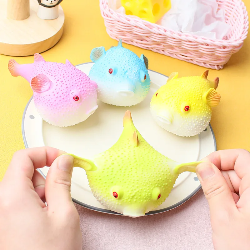 

Rabbit Fish Stress Relief Squeeze Toys Squishy Fidget Toys Cute Gifts for Kids Adults