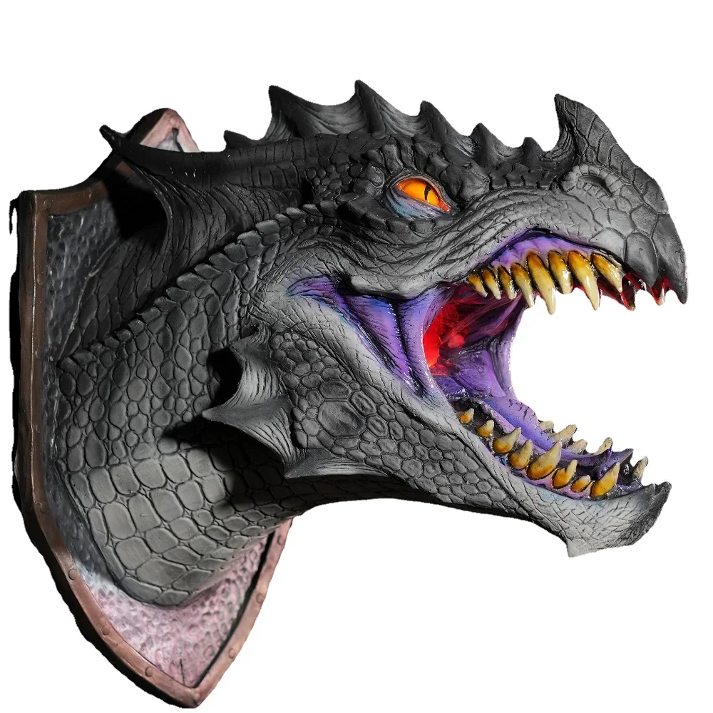 Креативная имитация головы T-Rex модель настенного кулона латексная пена