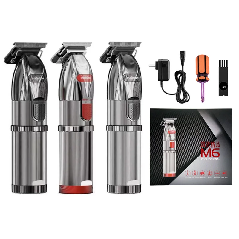 

Профессиональная машинка для стрижки волос madeshow M6 для мужчин, Беспроводная Машинка для парикмахера, Металлическая машинка для стрижки воло...