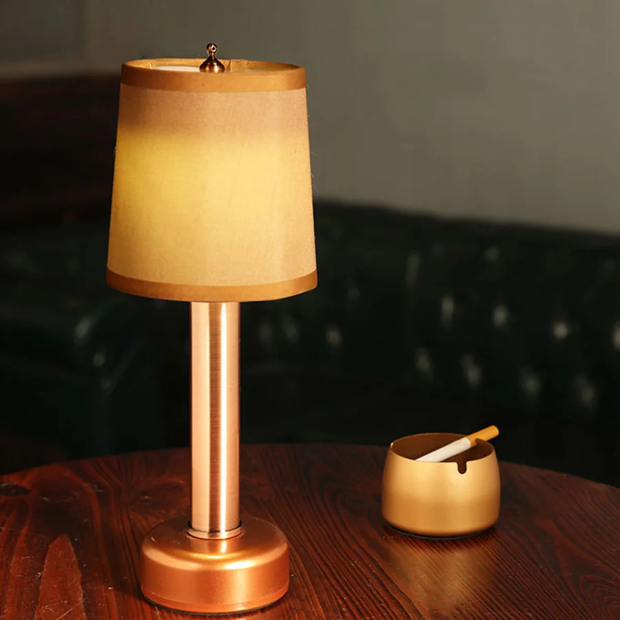 

Modern LED Charging Fabric Bar Table Lamp Romantic Dimmable KTV Nightclub Cafe Shop Bar Table Night Light