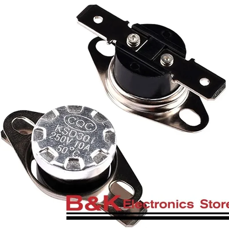 Биметаллический Термостат KSD301 терморегулятор 85C 95C105C 125C 135C 145C 180C 250C 300C 350C 10 шт.