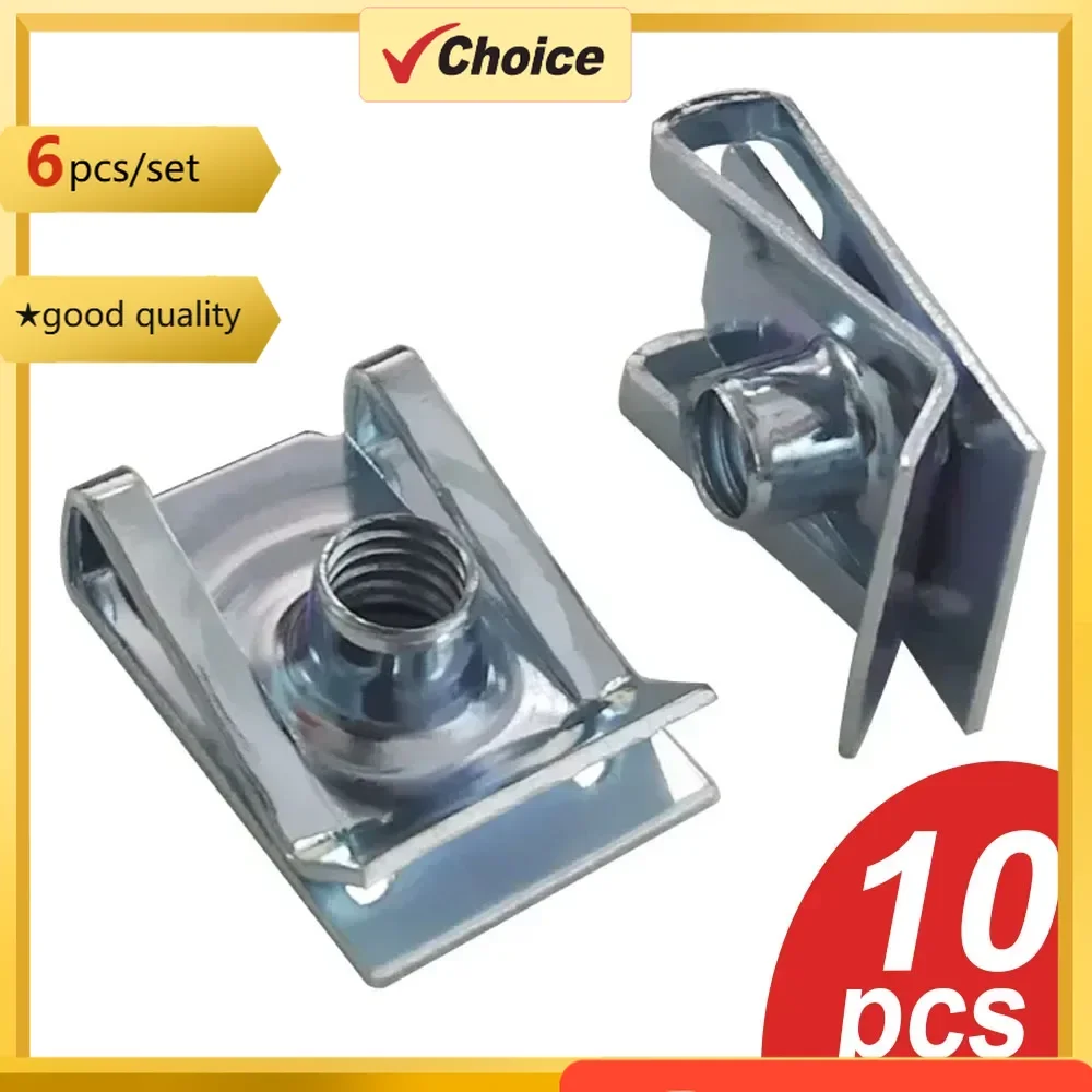 

10 шт. U-образные зажимы с резьбой M6 M5 M4 M8 8 мм 5 мм 6 мм 4 мм язычковые гайки для автомобиля, мотоцикла, скутера, квадроцикла, мопеда