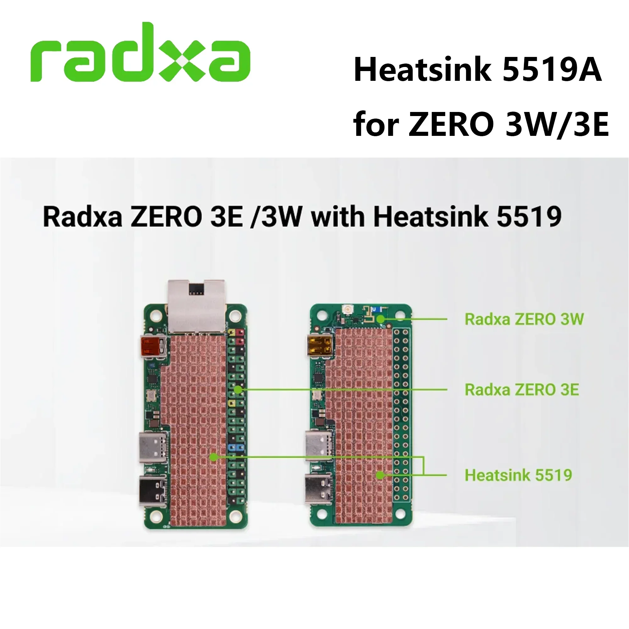 Радиатор 5519A для Radxa ZERO 3W/3E