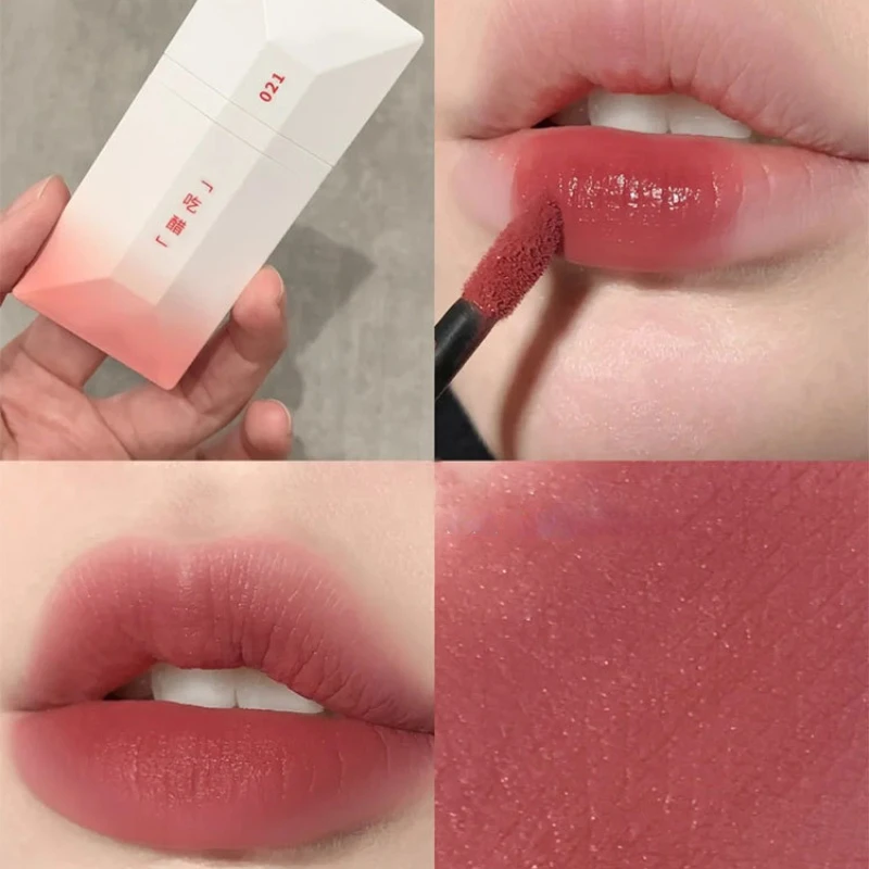 4 Colors Girl's Velvet Matte Lipstick Blush Waterproof Long Lasting Sexy Lipgloss Non-Stick Cup Makeup Lip Tint Cosmetic Makeup