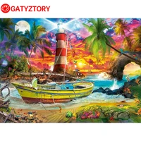 gatyztory 60x75cm painting by numbers scenery handpainted picture drawing diy pictures by numbers artwork home decor