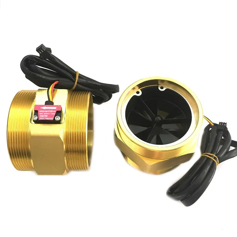 Корпус из алюминиевого сплава DN80 Расходомер Холла Датчик расхода воды 3-дюймовый