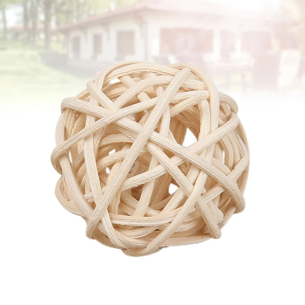 

30Pcs 3cm Wicker Rattan Balls Natural Woven Hanging Pendants Aromatherapy Rattan Wedding Table Decoration