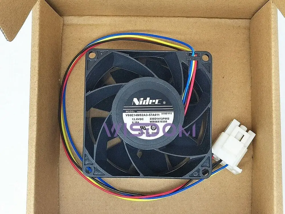 Вентилятор NIDEC V80E14MS2A3-57A611 239D1412P002 GE WR60X10356 DC13.6V 0.16A