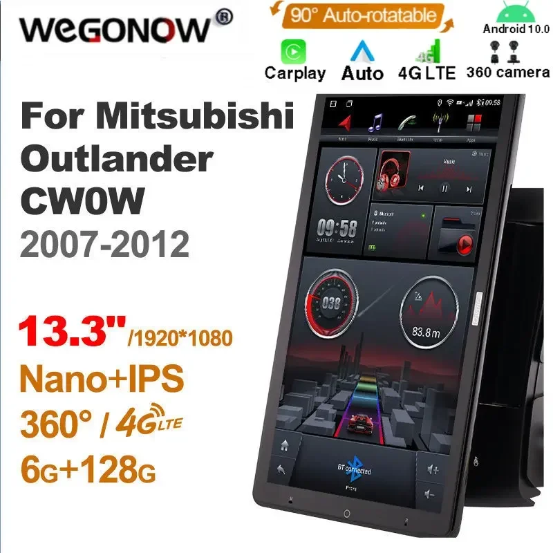 1920*1080 Ownice Android10.0 для Mitsubishi Outlander CW0W Citroen C-Crosser Peugeot 4007 автомобильное радио аудио 13 3