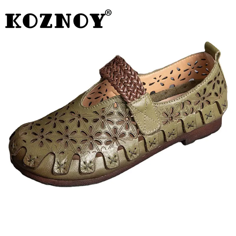 

Женские сандалии из натуральной кожи, 1,5 см