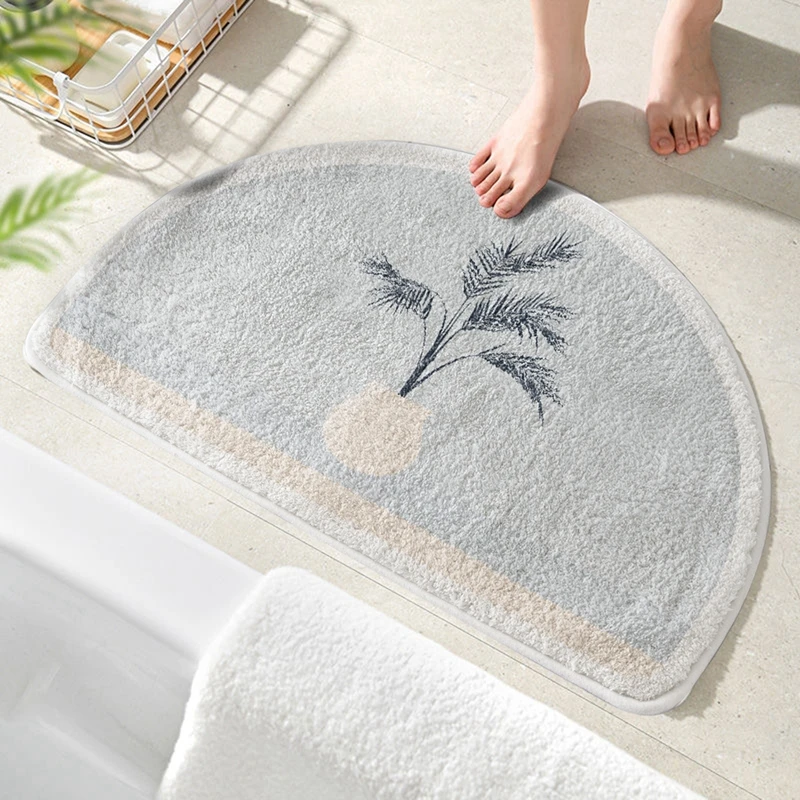 

Soft Bathroom Rugs Non-slip Bath Mats Toilet Floor Water Absorption Shower Accent Rug Decoration Floor Protector Absorbent