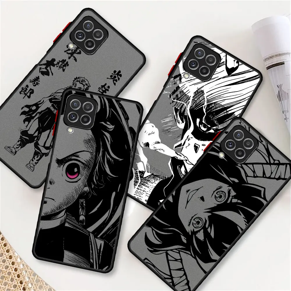 Чехол для Samsung Galaxy A52, A23, A32, A13, A33, A53, A73, A71, A51, A31, A21s, A72, A41, A12, A22, A11, A14, чехол с аниме Kurama, убийца демонов