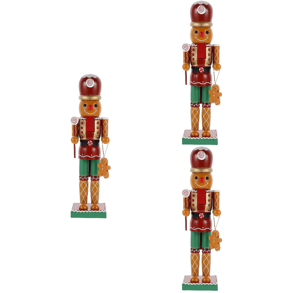 

Nutcracker Wooden Christmas Ornaments Figures Soldier Diygingerbread Ornamentparty Decor