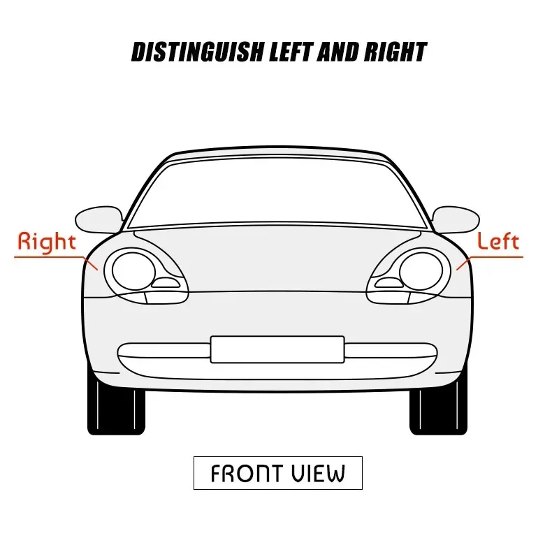 Автомобильный чехол для VW Golf 6 MK6 GTI R 2010-2014 1 шт. автомобильный абажур прозрачный