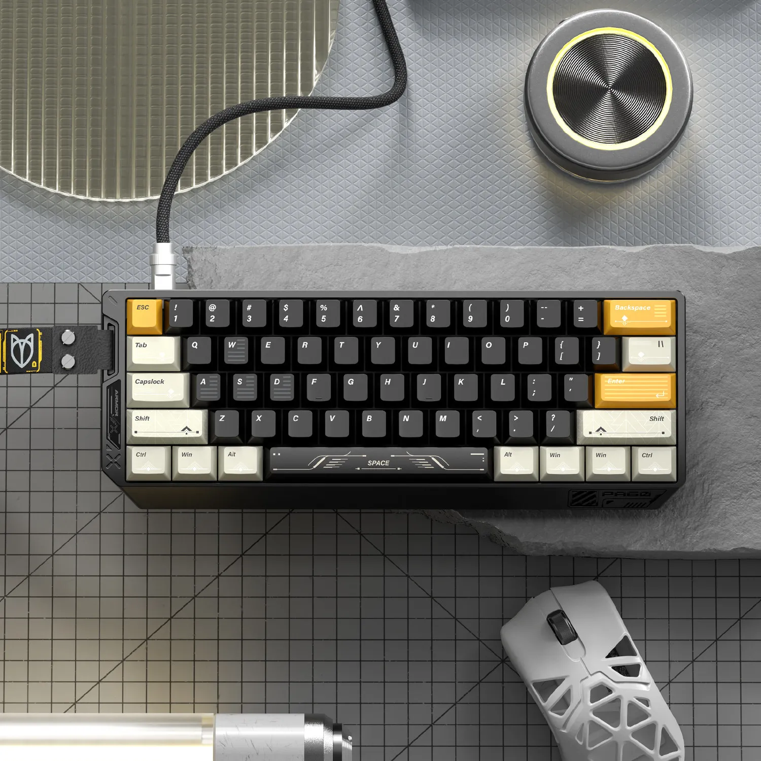 Фото Набор кейкапов PIIFOX для магнитных клавиатур 61/68%: кастомные Cherry PBT, Wooting, Artisan Point. Игровой аксессуар. №2