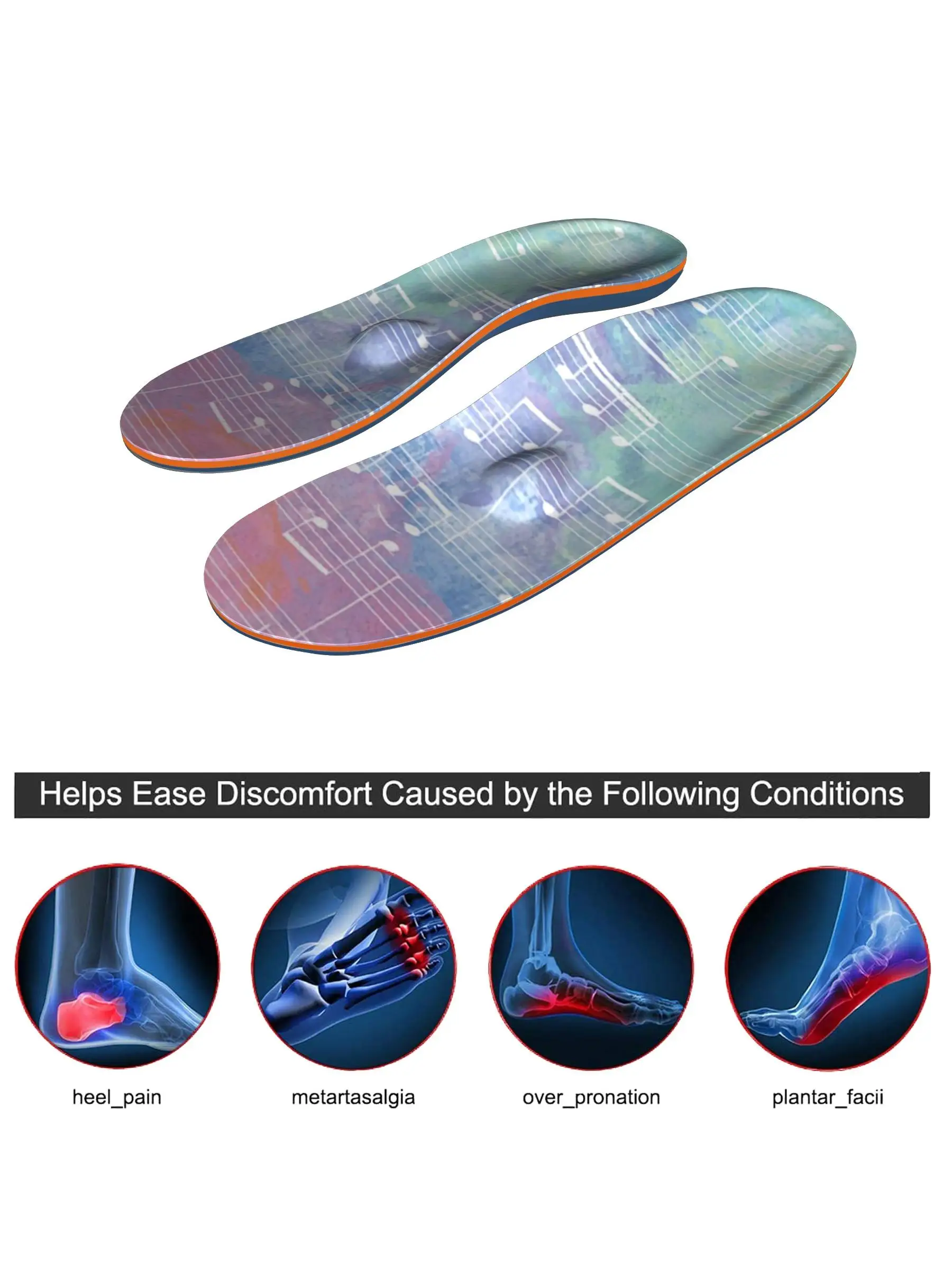 Men Arch Support Plantar Fasciitis Orthotics Insole Women Ease Foot Pain Flat Feet Orthopedic Insoles Sport Running Feet Relieve