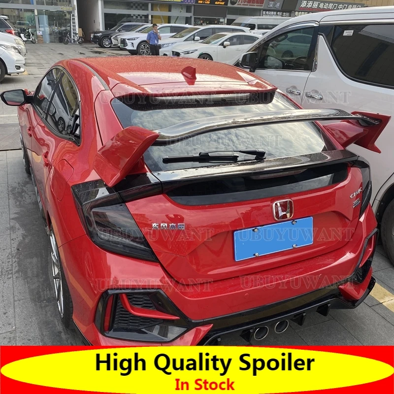 

Задний спойлер для хэтчбека Honda Civic 2017 -2022 10-го поколения FK7 Тип R украшение для губ из АБС-пластика