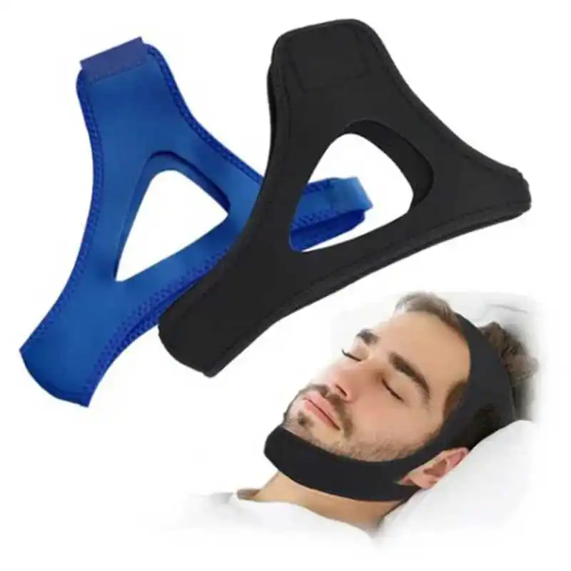 

2Pcs Anti Snoring Chin Strap Breathable Snore Reduction Jaw Support Belt for Men Women Improve Sleep Accesorries