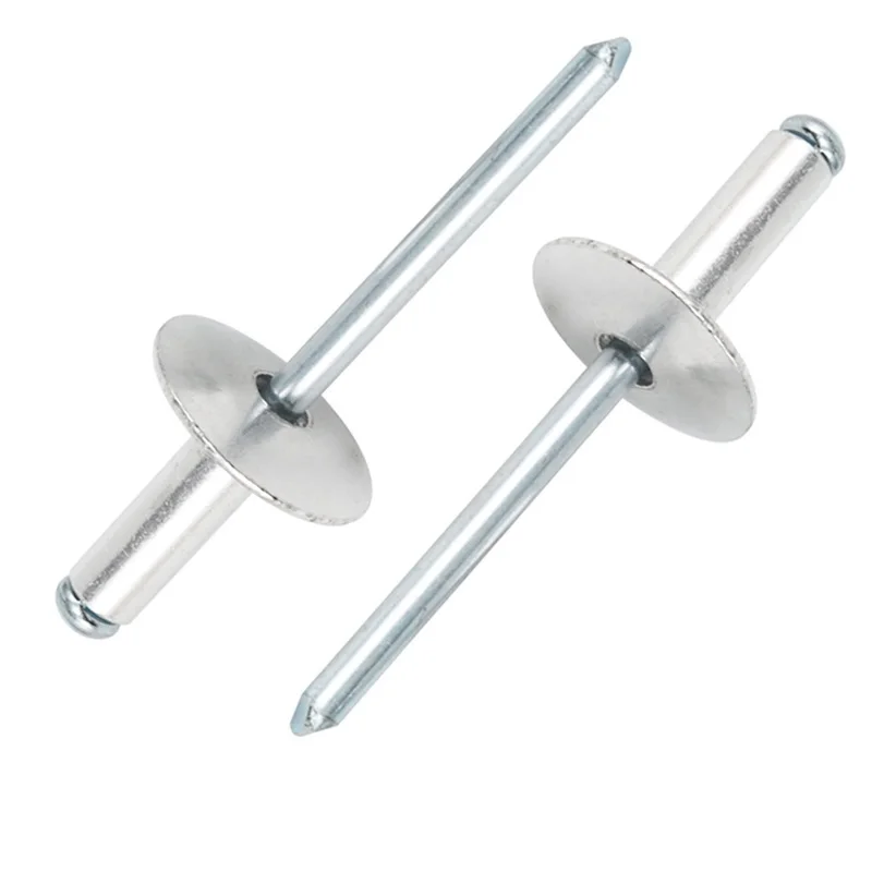 Алюминиевый Большой Фланец M3.2 M4 M5 самоподключение открытый конец поп-заклепка