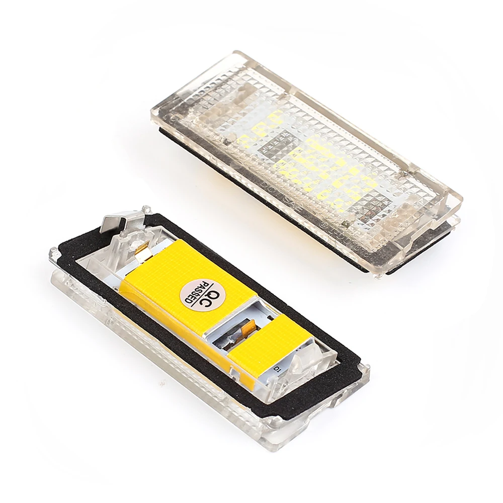 

СВЕТОДИОДНЫЕ Лампы CANBUS для номерного знака, белые светодиодные лампы без ошибок для автомобильного номерного знака, светильник s для BMW E46 4D ...