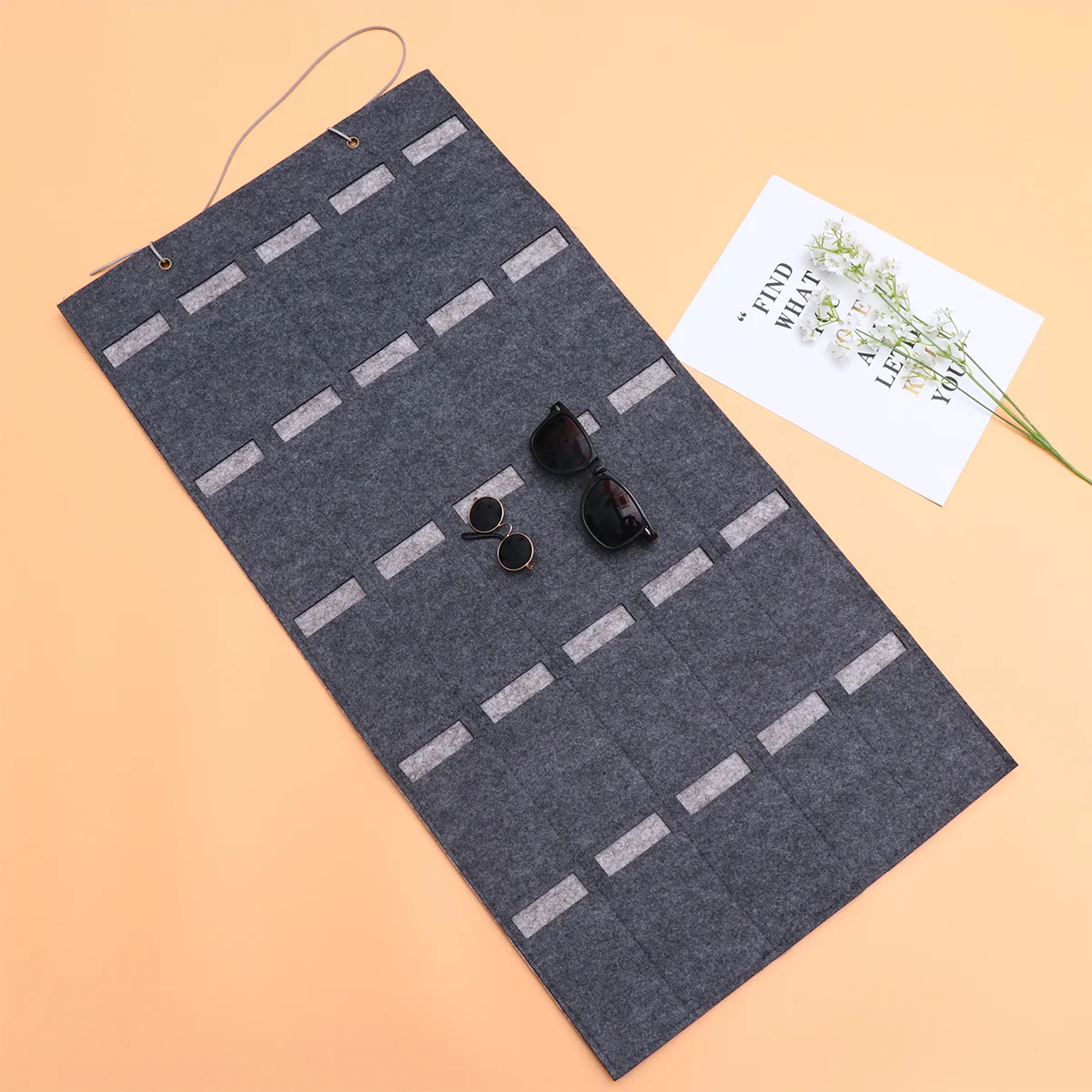 Портативная фетровая сумка для хранения солнцезащитных очков подвесная