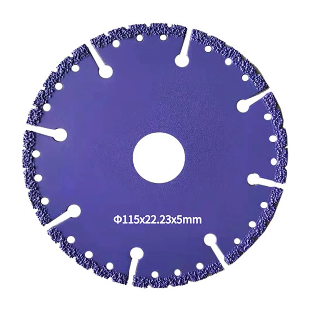 

Vacuum Brazed Diamond Saw Blade Multi-Purpose Cutting Disc 115/125/150mm For Steel Metal Stone Iron Rebar Plastic PVC Drywall