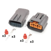 1 set 3 ways auto parts 6195 0009 6195 0012 automobile ignition coil sealed connector car wire harness socket