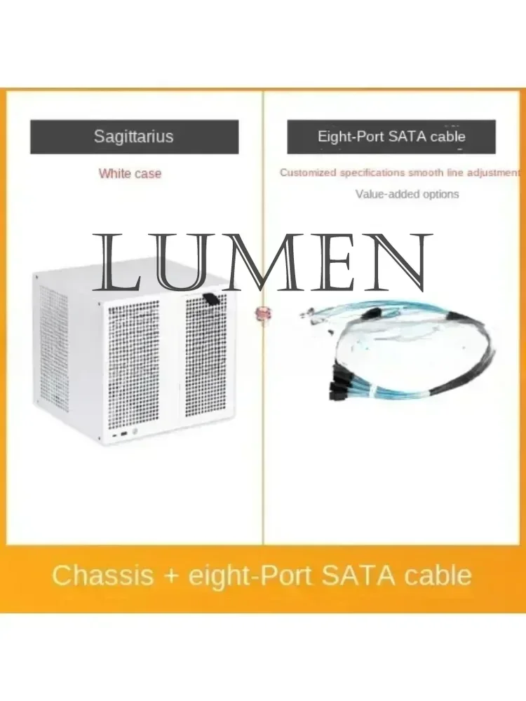 Блок питания ATX, PCIe полной высоты MATX, хранилище Qunhui AIO, корпус NAS UNRAID Sagittarius на 8 отсеков с задней панелью (art.: 3920d98dbeabe) - 3920d98dbeabe