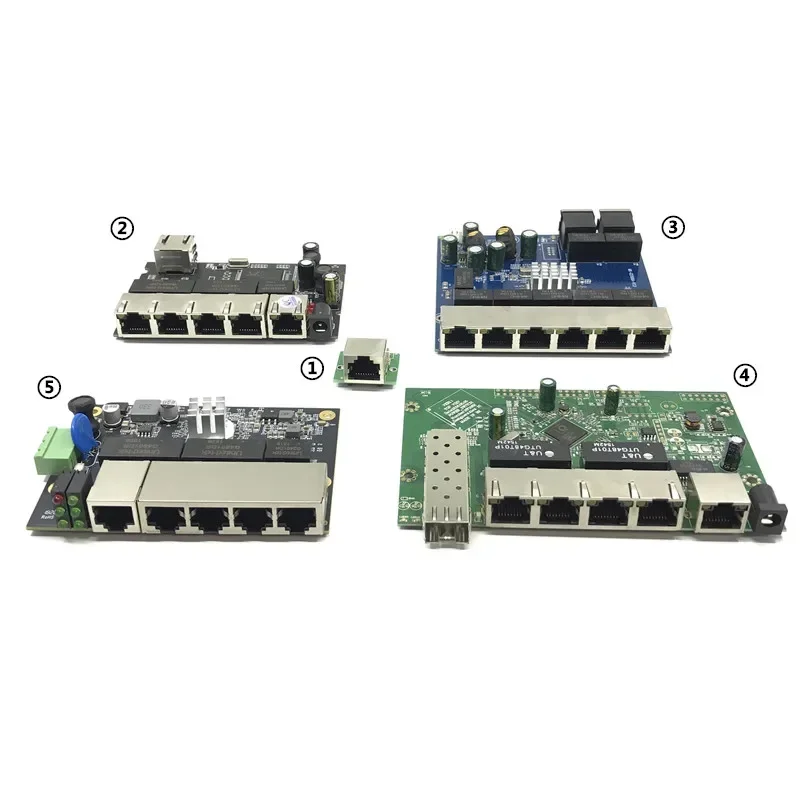 Модуль промышленного коммутатора Ethernet 5/6/8 портов неуправляемый 10/100/1000 Мбит/с