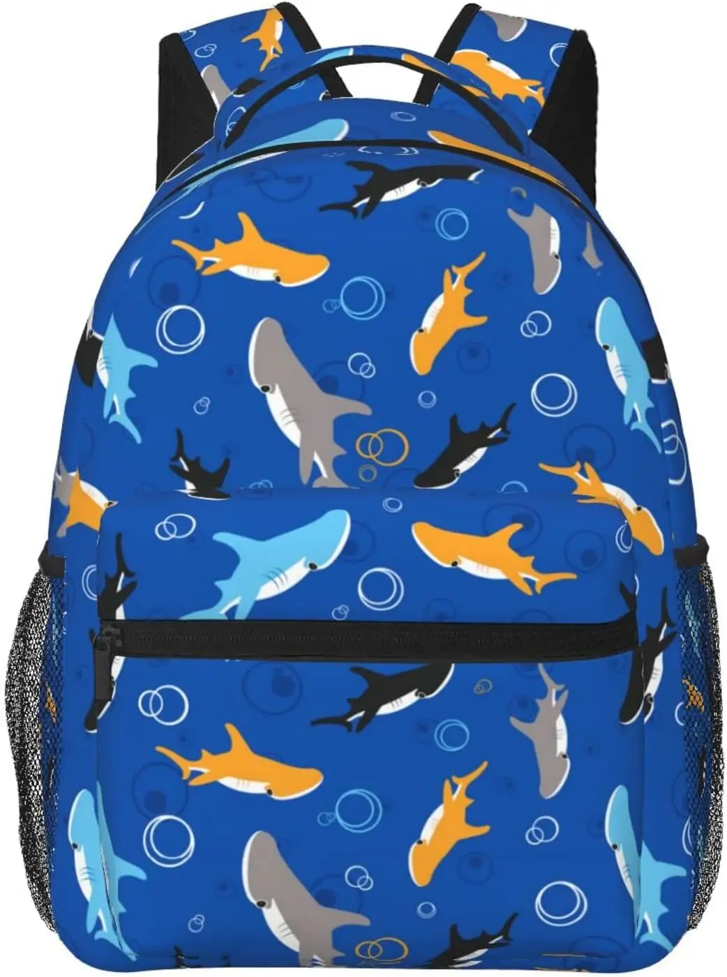 

Funny Shark Pattern Backpack Casual Hiking Camping Travel Backpacks Lightweight Daypack Bag Women Men Bookbag