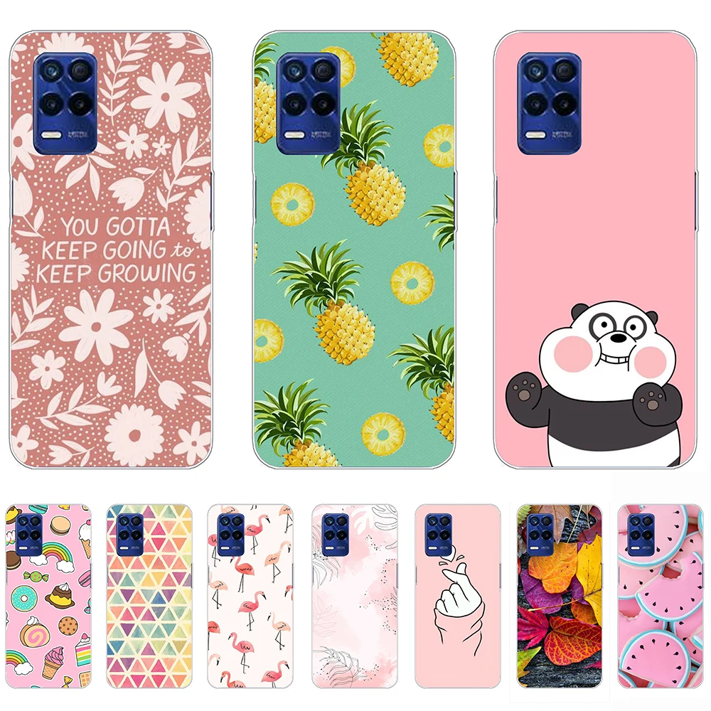 Чехол для Realme 8s 5G мягкий, симпатичный, из ТПУ, прозрачный чехол для телефона, чехол для Realme8S 6,5 дюймов, ударопрочный Ультратонкий силиконовый чехол