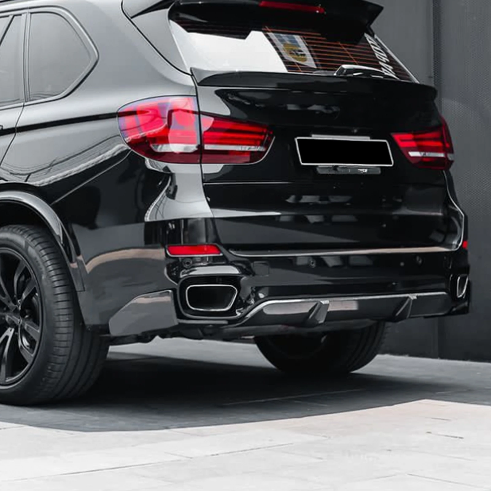Для BMW X5 F15 M Sport 2014 2015 2016 2017 2018 Углеродное волокно/глянцевый черный задний бампер