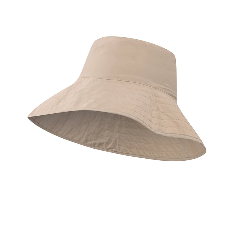 With Logo Solid Color Unisex Fisherman Hat Mountaineering Casual Hat Outdoor Sports Cap High Quality Visor Hat Travel Cap